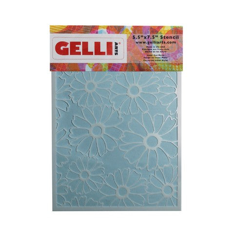 Gelli Arts 8x10 Stencil Flowers