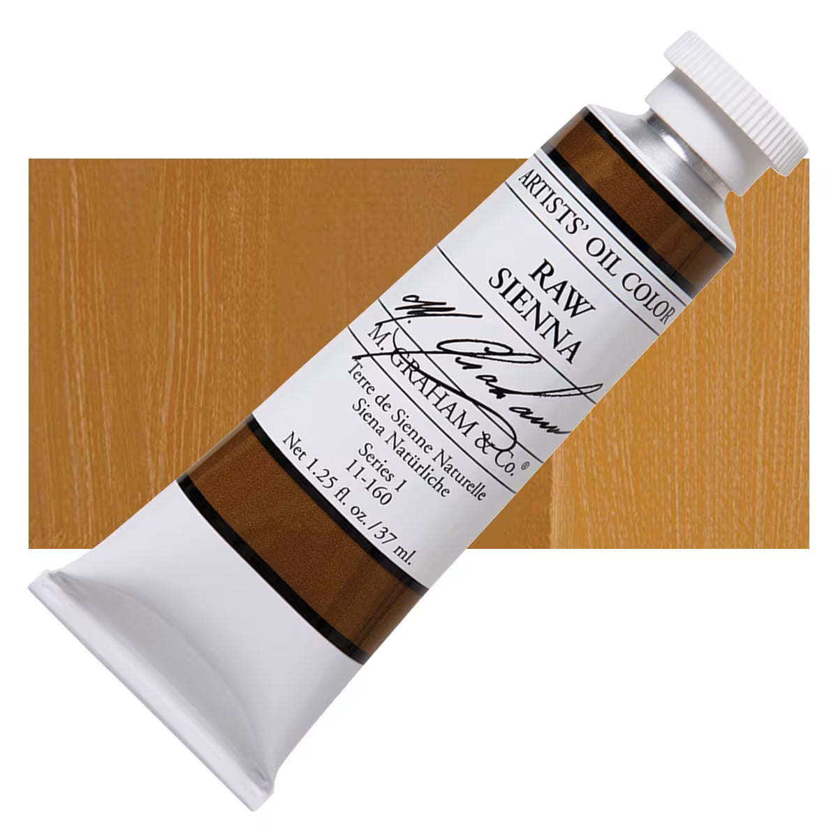 M Graham Artists Oil Color Raw Sienna 37 ml