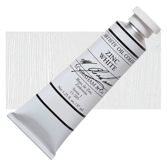 M Graham Artists Oil Color Zinc White 37 ml