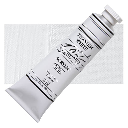 M Graham Artists Color Acrylic Titanium White 59 ml