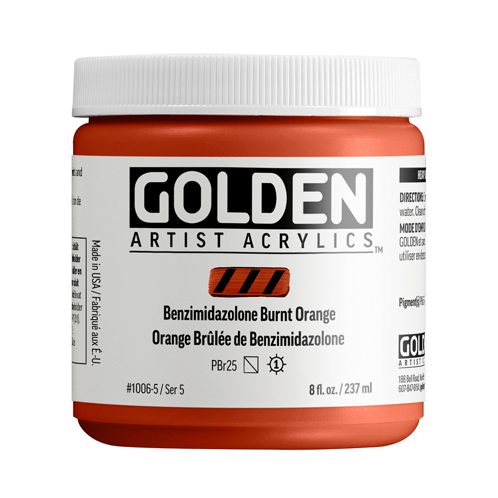 HEAVY BODY ACRYLIC BENZIMIDAZOLONE BURNT ORANGE