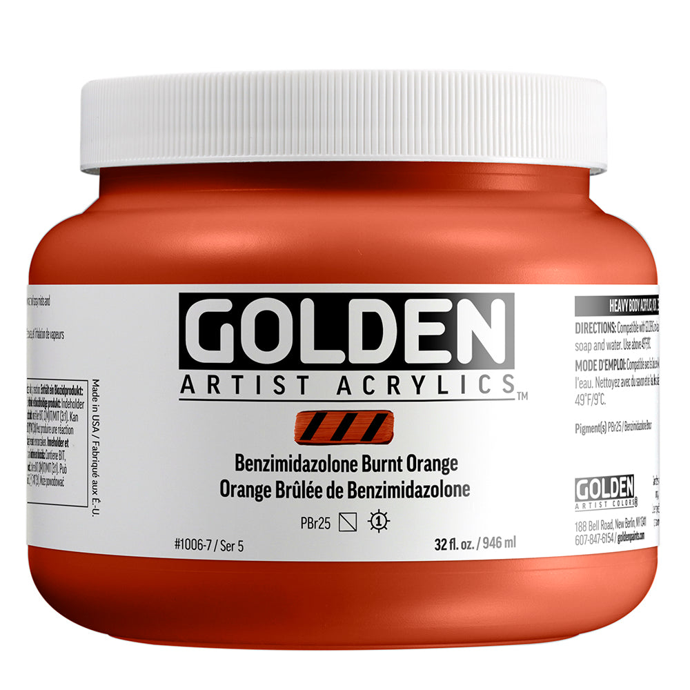 HEAVY BODY ACRYLIC BENZIMIDAZOLONE BURNT ORANGE