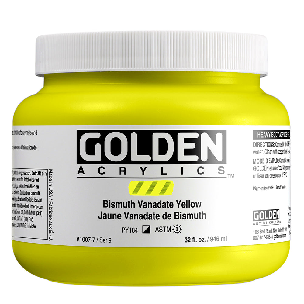 HEAVY BODY ACRYLIC BISMUTH VANADATE YELLOW