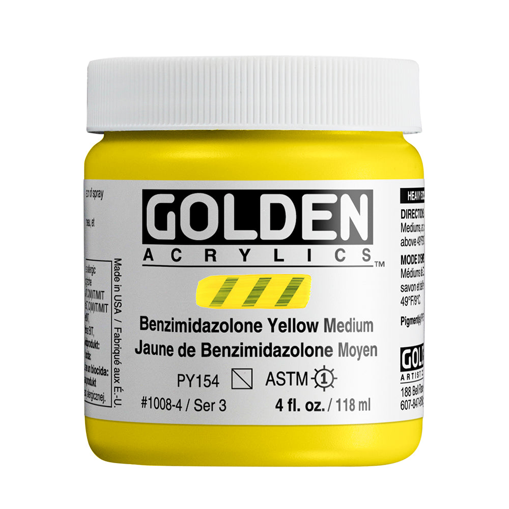 HEAVY BODY ACRYLIC BENZIMIDAZOLONE YELLOW MEDIUM