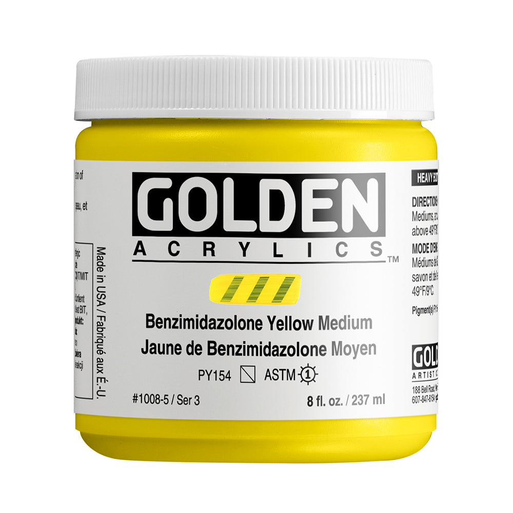 HEAVY BODY ACRYLIC BENZIMIDAZOLONE YELLOW MEDIUM