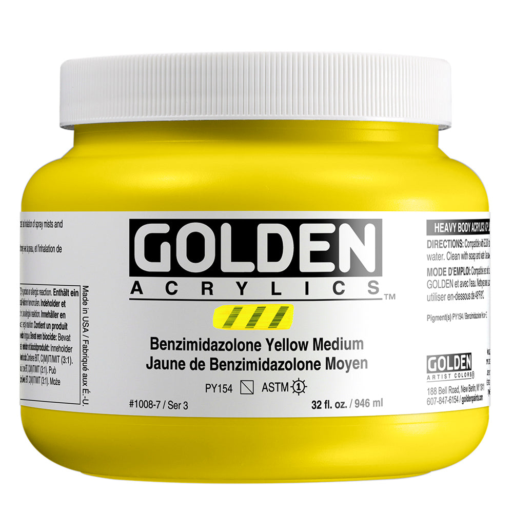 HEAVY BODY ACRYLIC BENZIMIDAZOLONE YELLOW MEDIUM