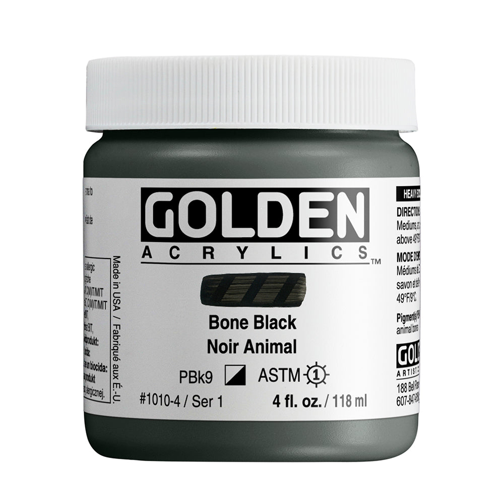 HEAVY BODY ACRYLIC BONE BLACK
