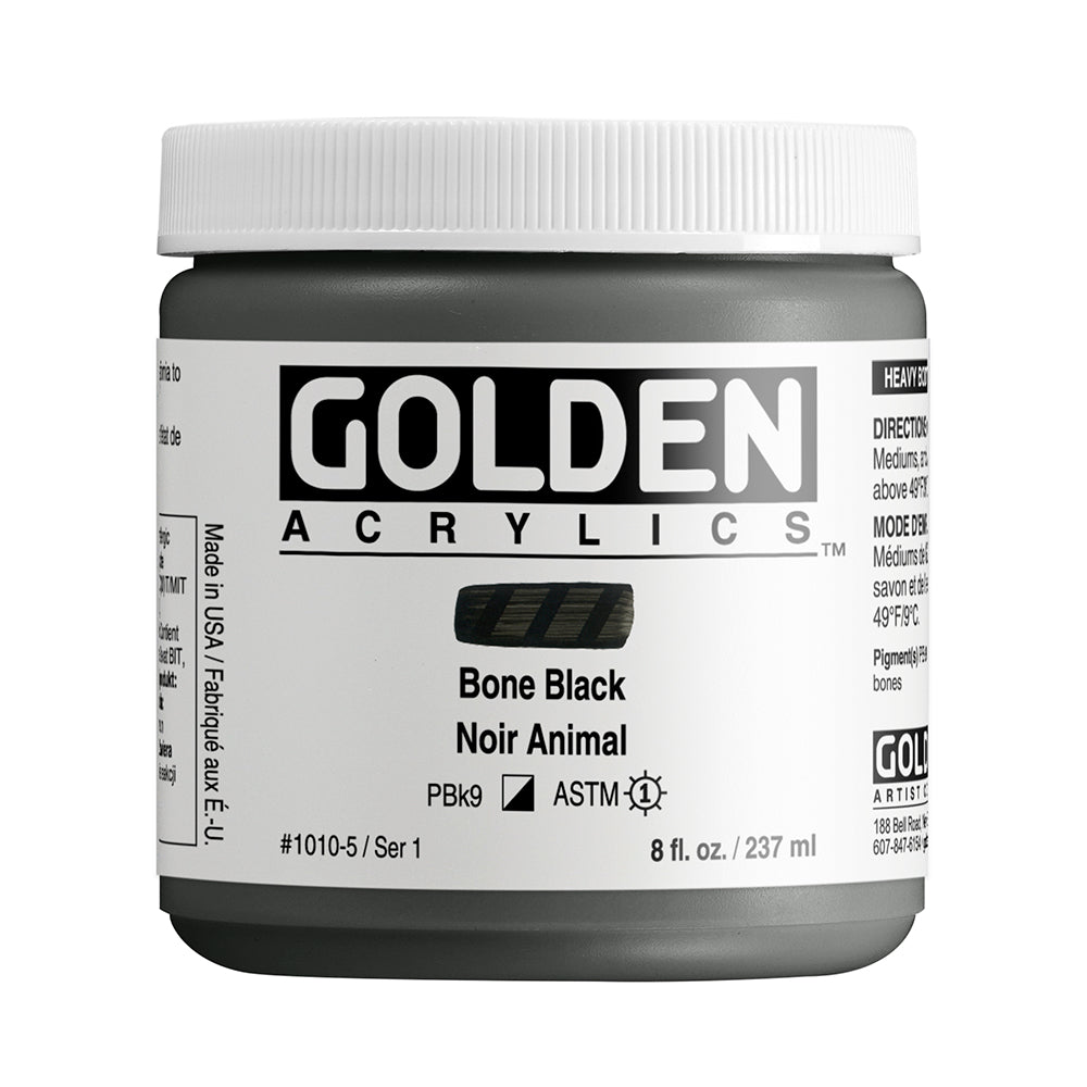 HEAVY BODY ACRYLIC BONE BLACK