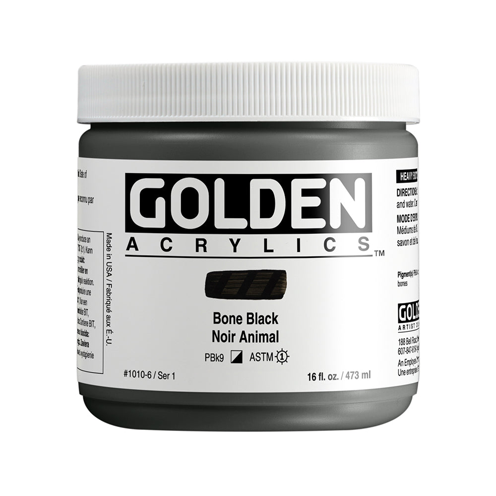 HEAVY BODY ACRYLIC BONE BLACK