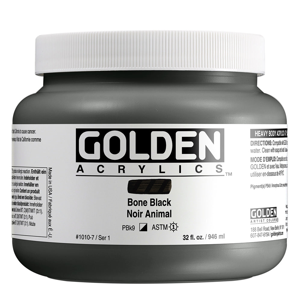 HEAVY BODY ACRYLIC BONE BLACK