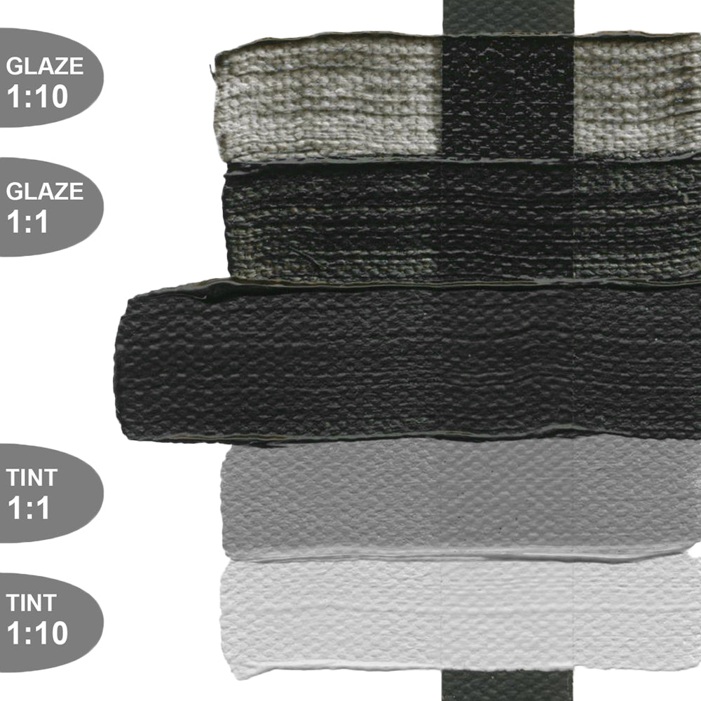 HEAVY BODY ACRYLIC BONE BLACK