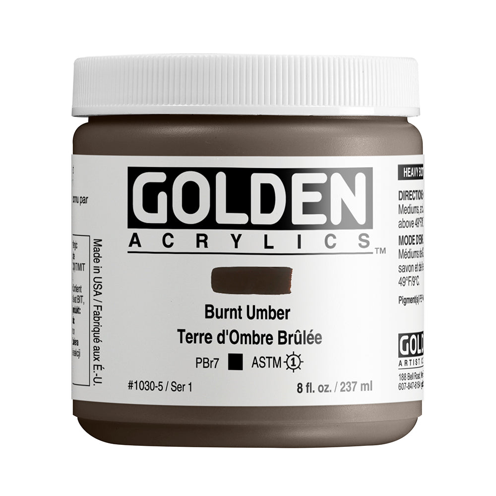 HEAVY BODY ACRYLIC BURNT UMBER