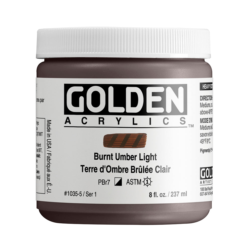 HEAVY BODY ACRYLIC BURNT UMBER LIGHT