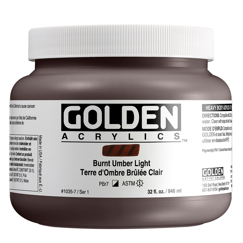 HEAVY BODY ACRYLIC BURNT UMBER LIGHT