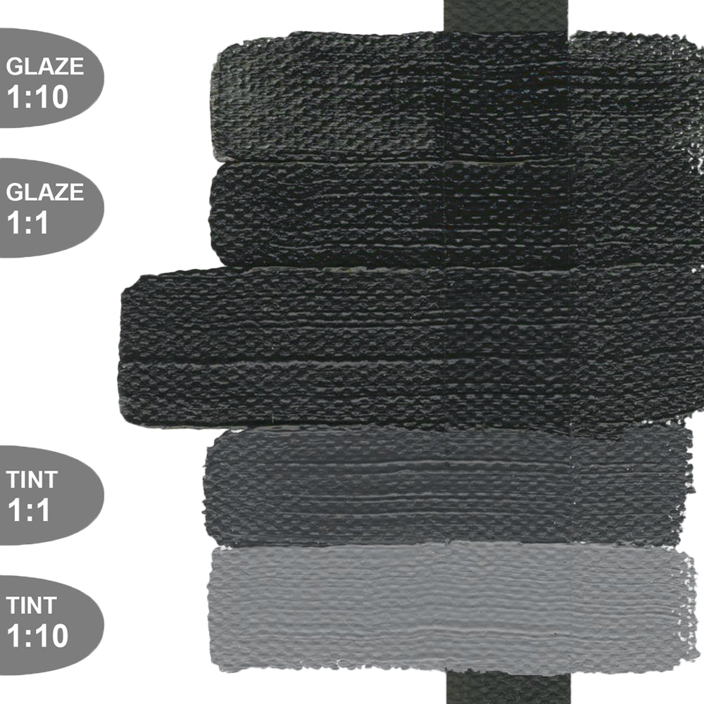 HEAVY BODY ACRYLIC CARBON BLACK