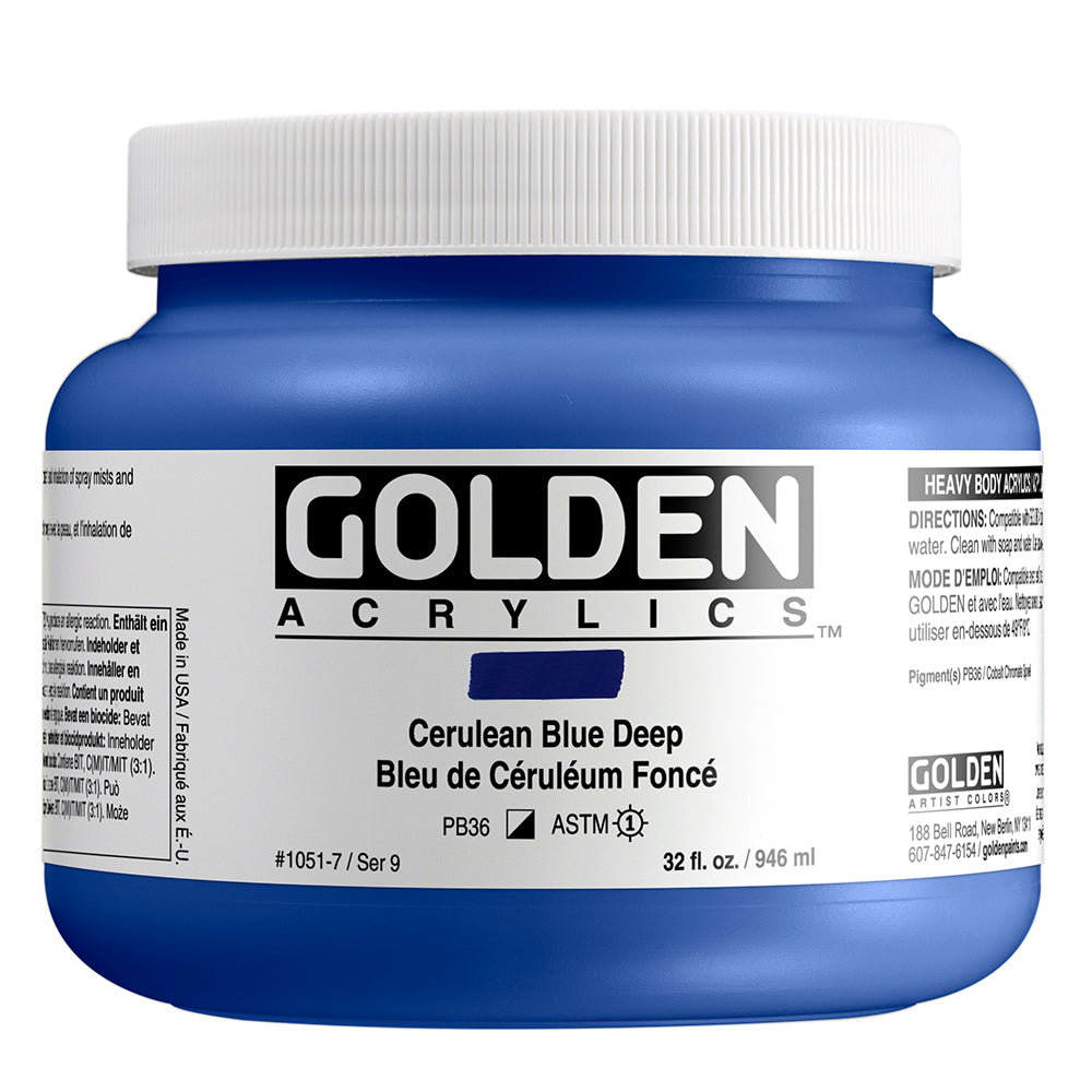 HEAVY BODY ACRYLIC CERULEAN BLUE DEEP