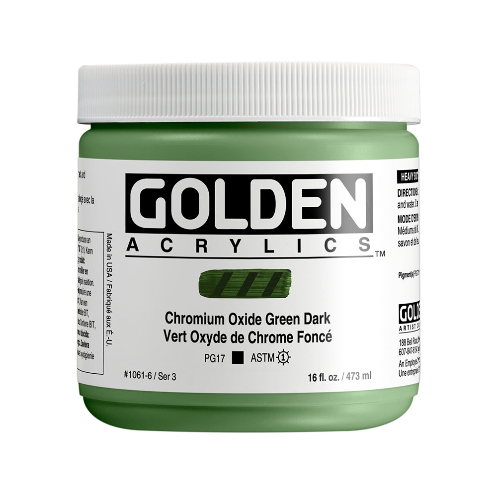 HEAVY BODY ACRYLIC CHROMIUM OXIDE GREEN DARK