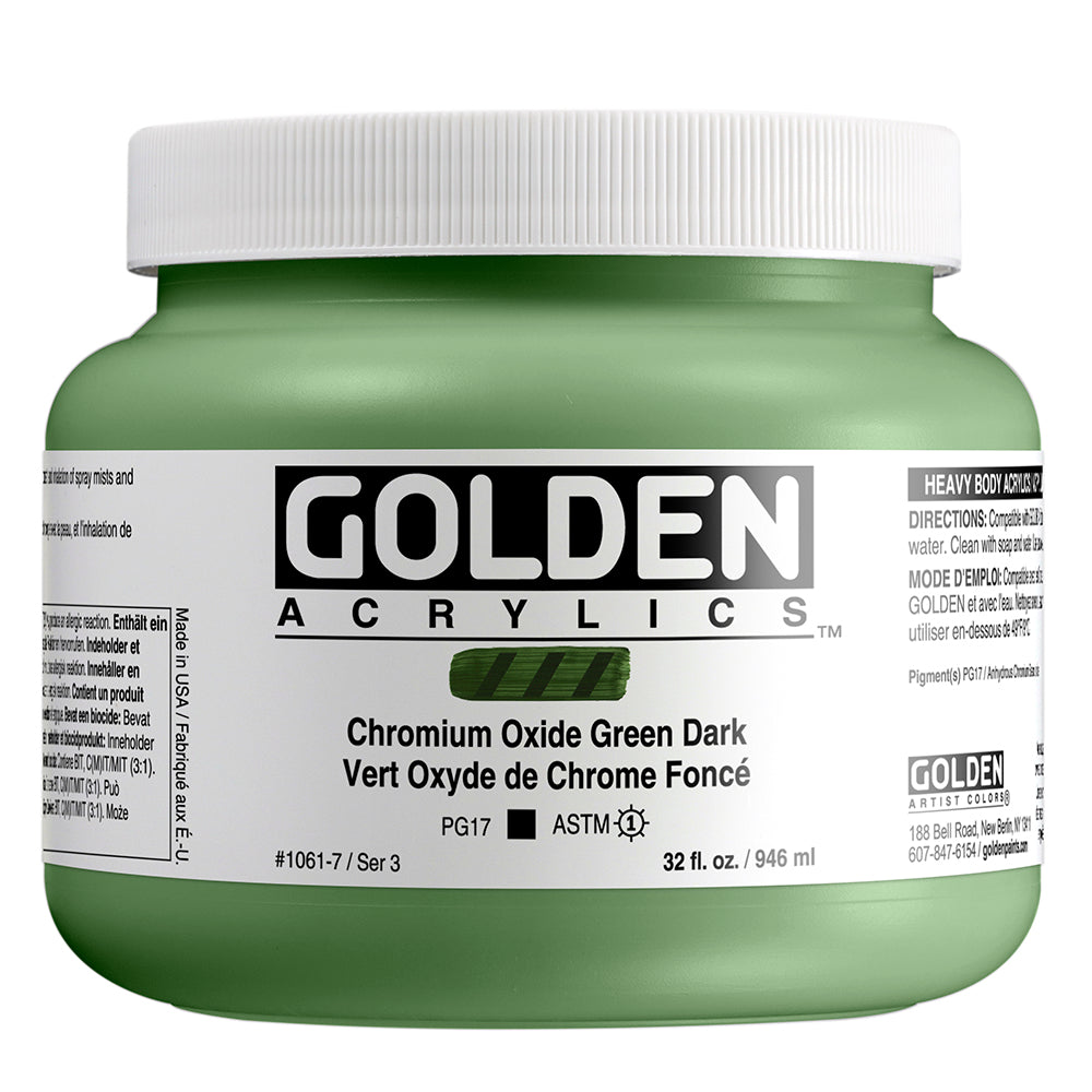 HEAVY BODY ACRYLIC CHROMIUM OXIDE GREEN DARK