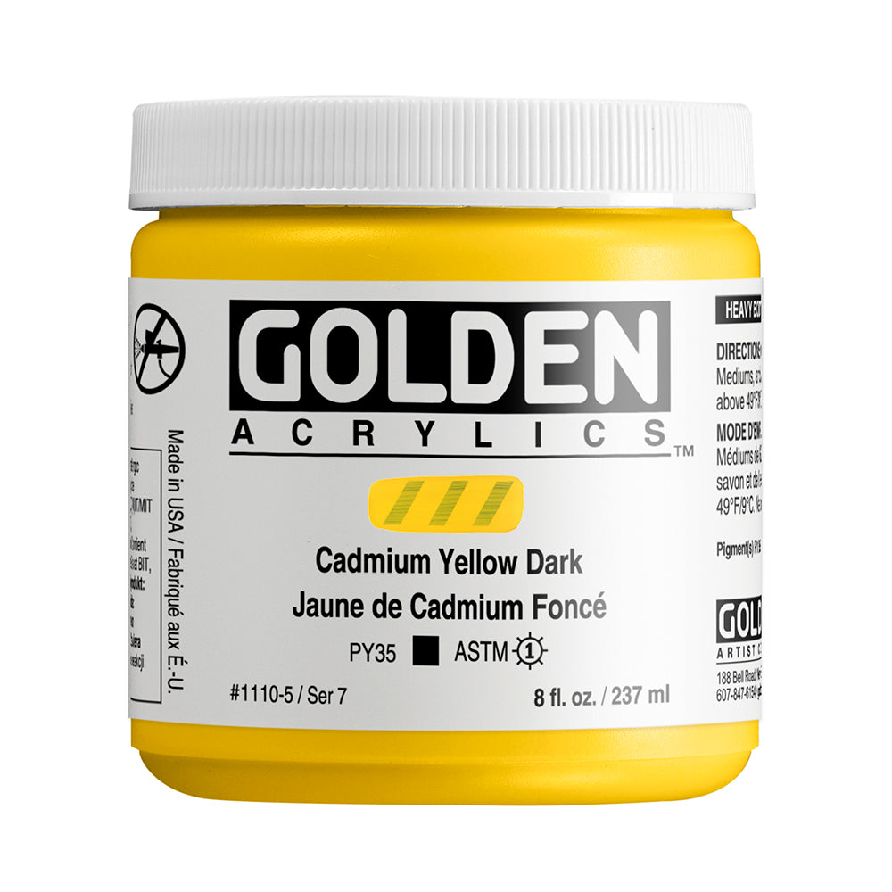 HEAVY BODY ACRYLIC 3CP CADMIUM YELLOW DARK