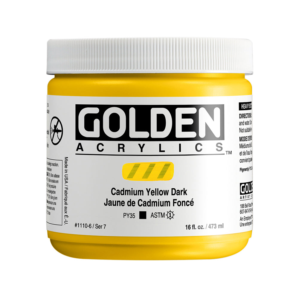 HEAVY BODY ACRYLIC 3CP CADMIUM YELLOW DARK