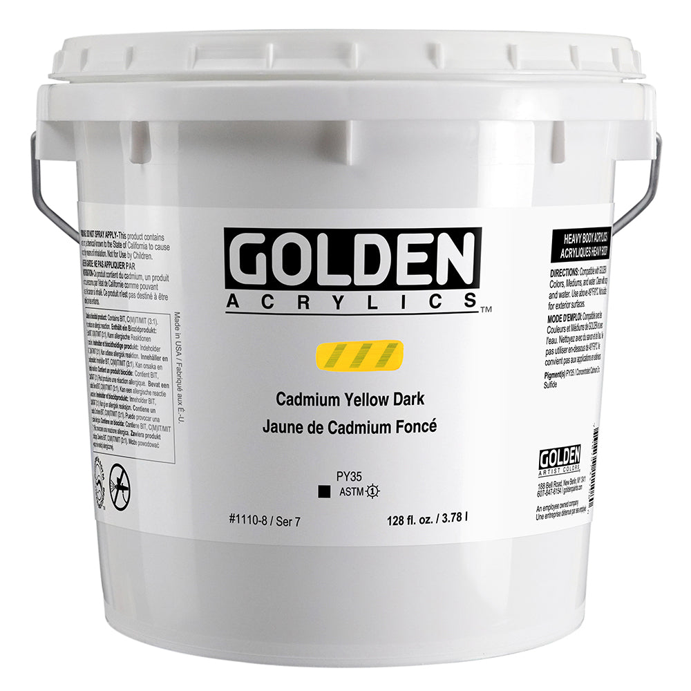 HEAVY BODY ACRYLIC 3CP CADMIUM YELLOW DARK