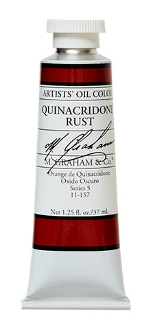 M GRAHAM QUINACRIDONE RUST 37ML OIL COLOR