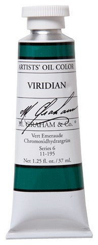 M. Graham Viridian Oil Color Paint 37 ML