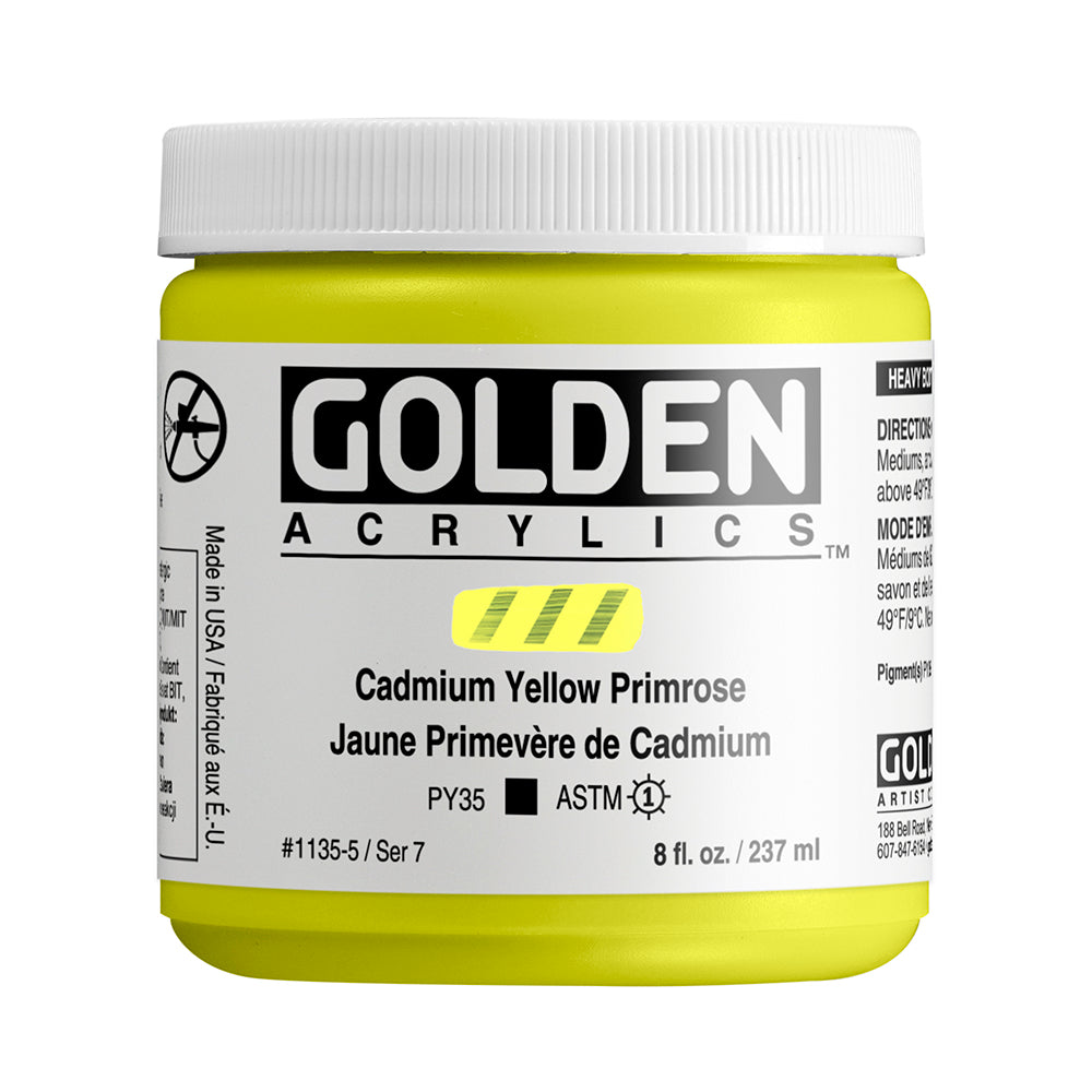 HEAVY BODY ACRYLIC 3CP CADMIUM YELLOW PRIMROSE