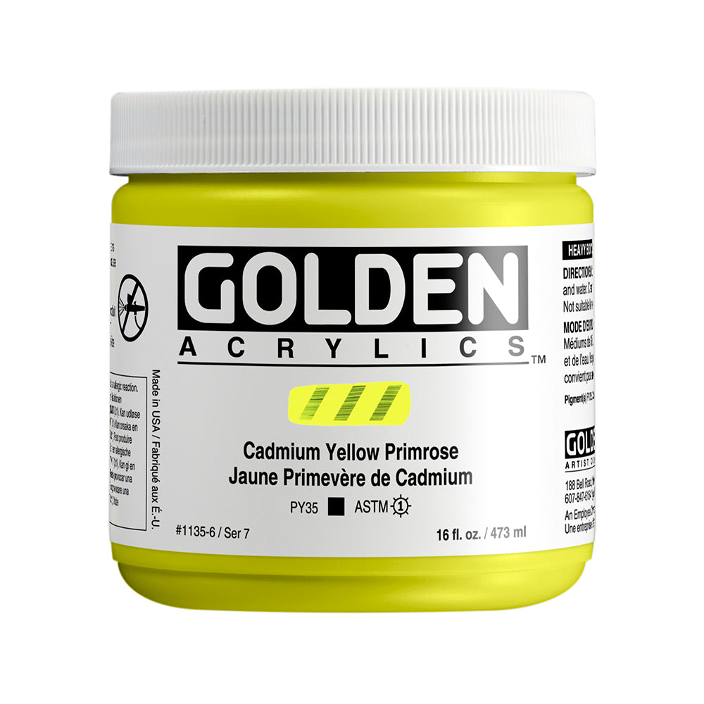 HEAVY BODY ACRYLIC 3CP CADMIUM YELLOW PRIMROSE