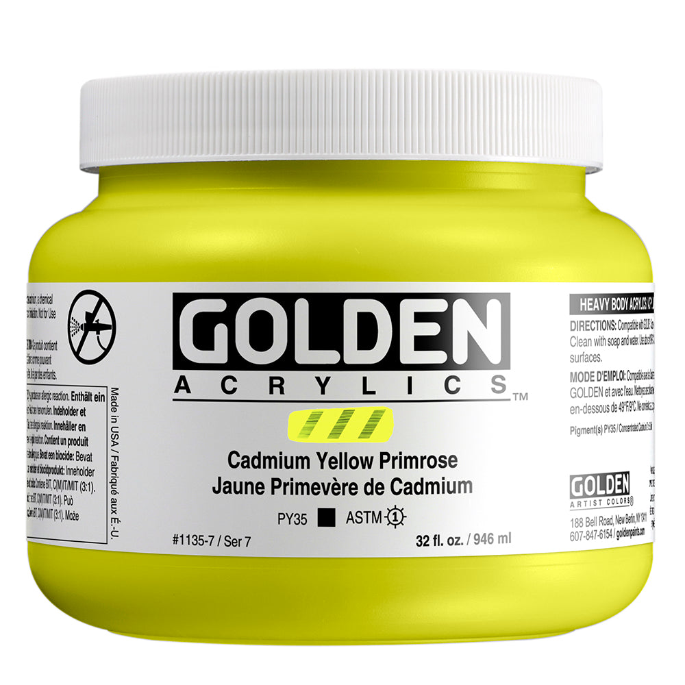 HEAVY BODY ACRYLIC 3CP CADMIUM YELLOW PRIMROSE