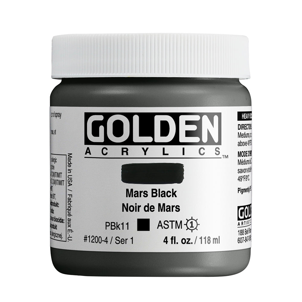 HEAVY BODY ACRYLIC MARS BLACK
