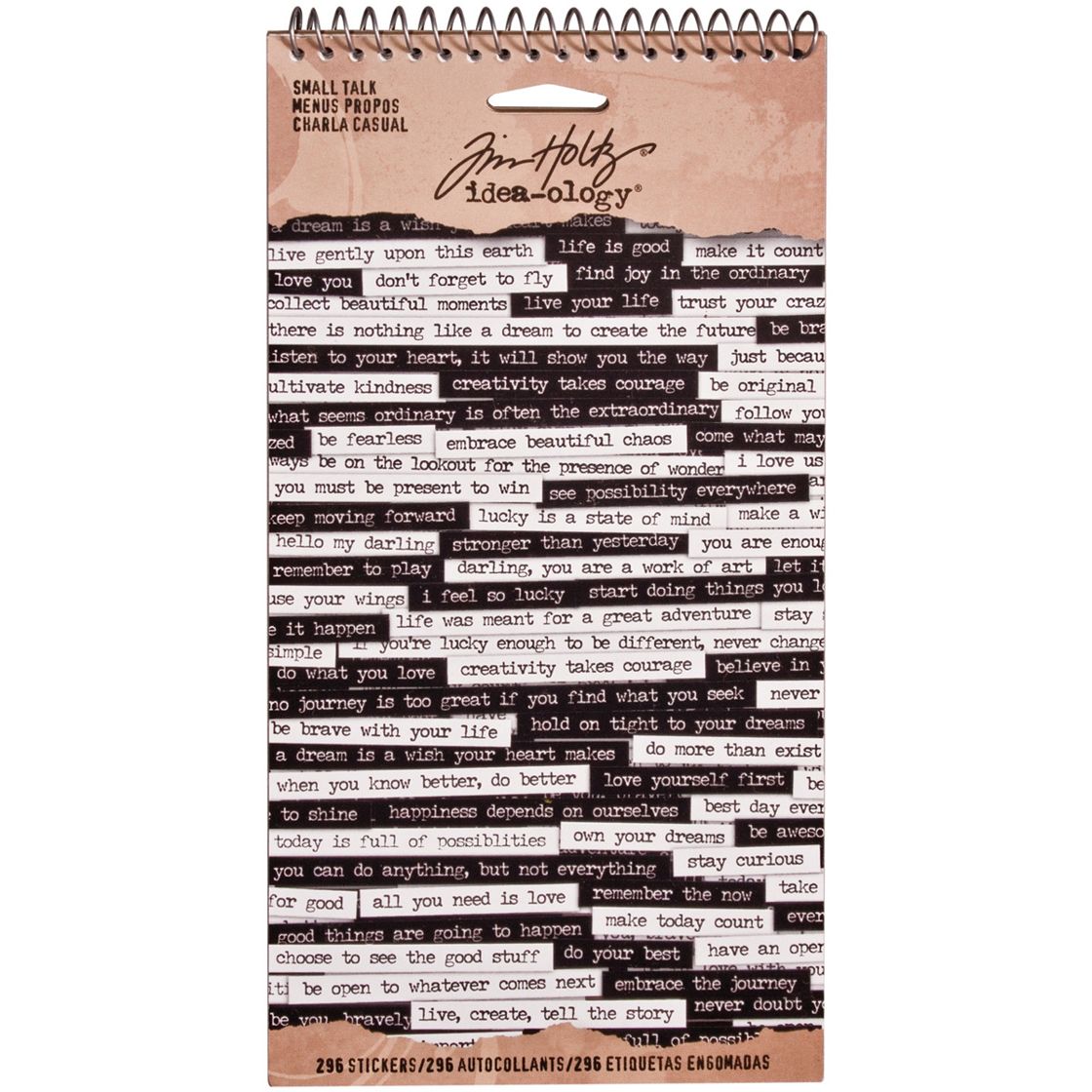 Idea-Ology Spiral Bound Sticker Book Small Talk
