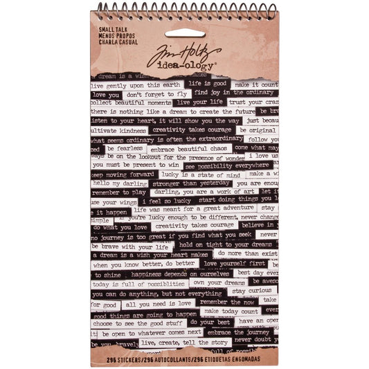 Idea-Ology Spiral Bound Sticker Book Small Talk