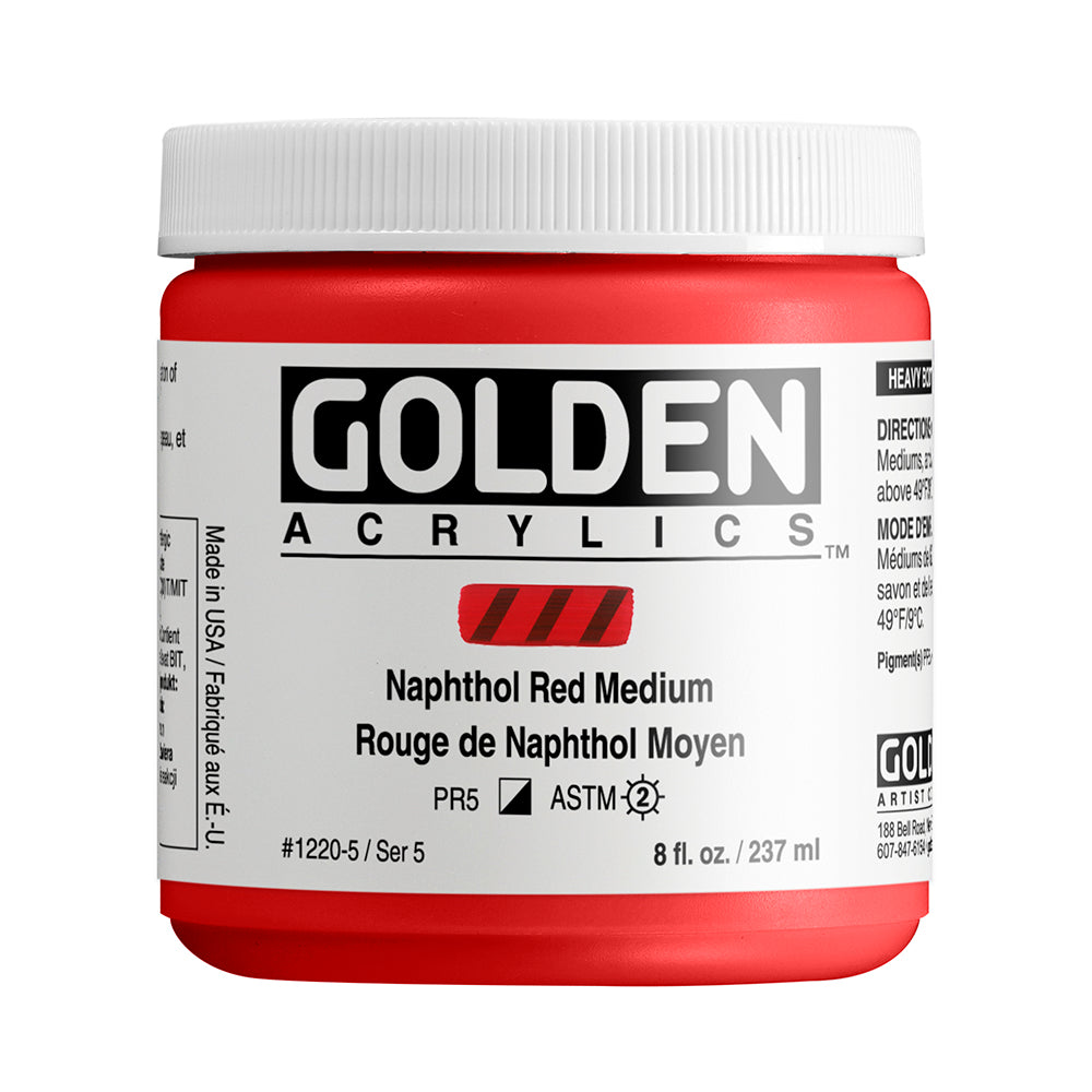 HEAVY BODY ACRYLIC NAPHTHOL RED MEDIUM