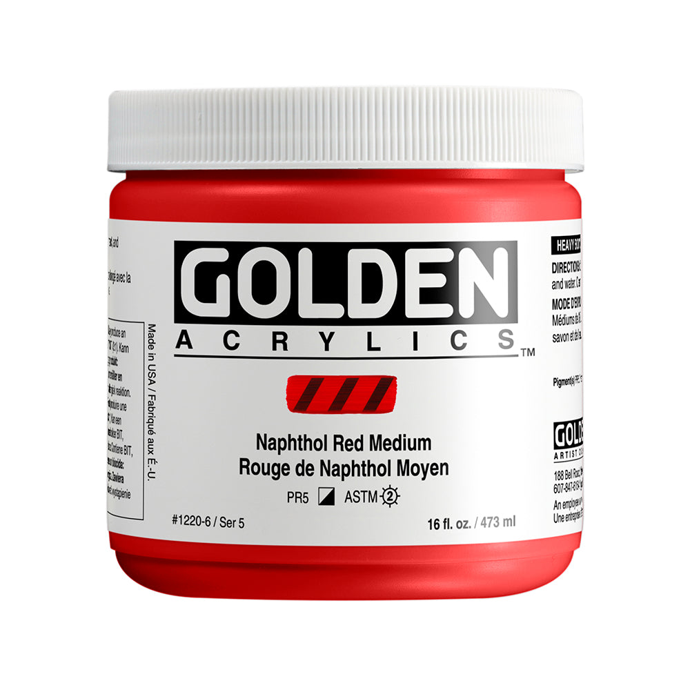 HEAVY BODY ACRYLIC NAPHTHOL RED MEDIUM