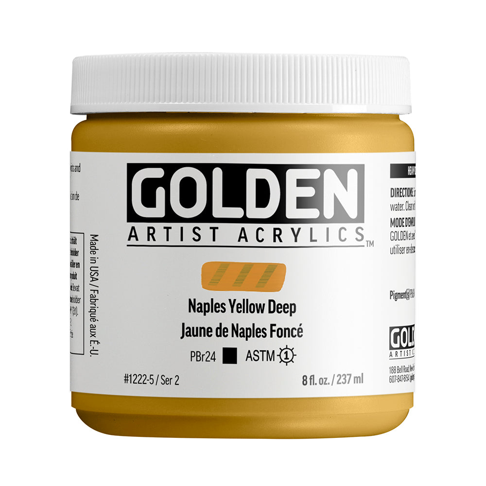 HEAVY BODY ACRYLIC NAPLES YELLOW DEEP