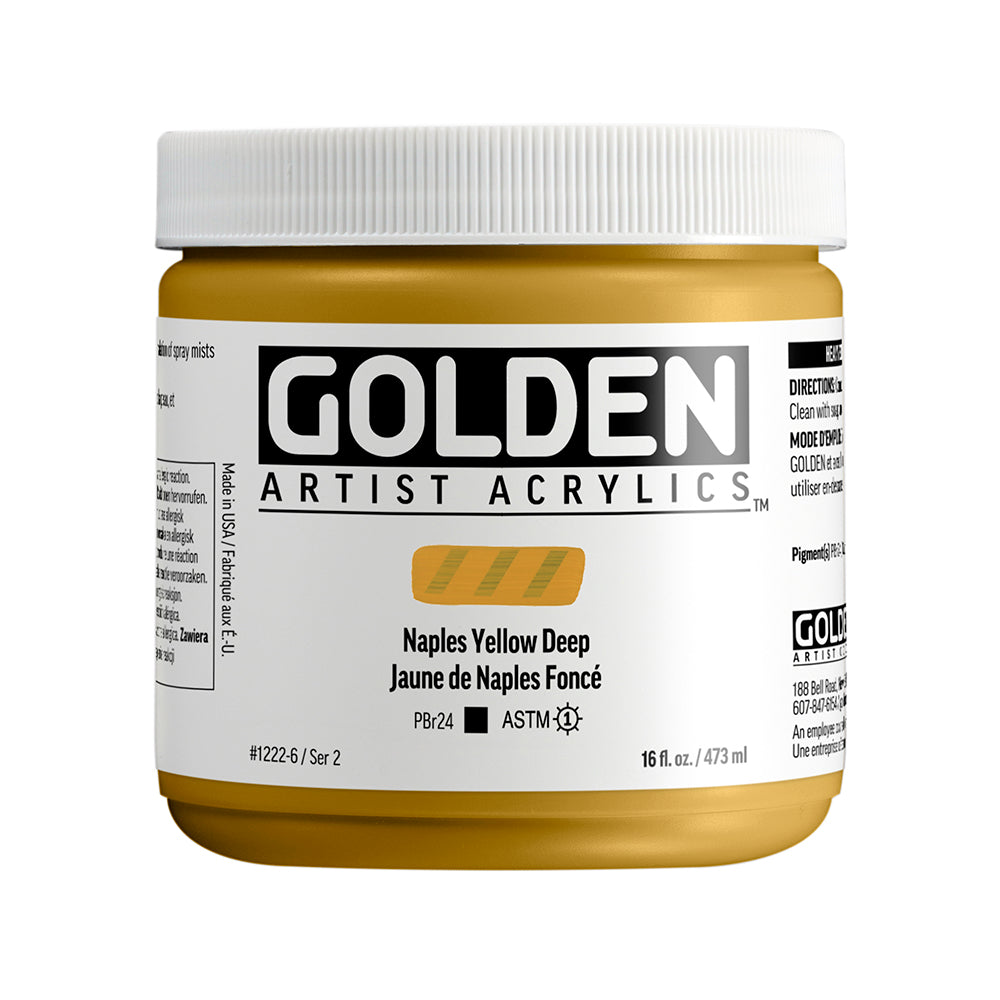 HEAVY BODY ACRYLIC NAPLES YELLOW DEEP