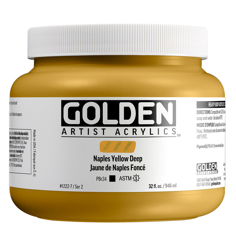 HEAVY BODY ACRYLIC NAPLES YELLOW DEEP