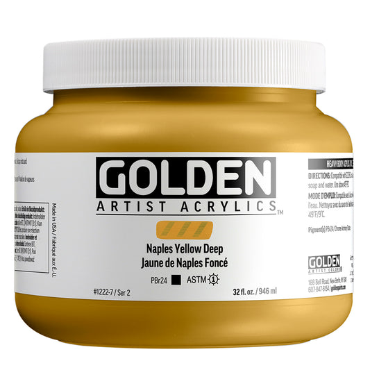 HEAVY BODY ACRYLIC NAPLES YELLOW DEEP