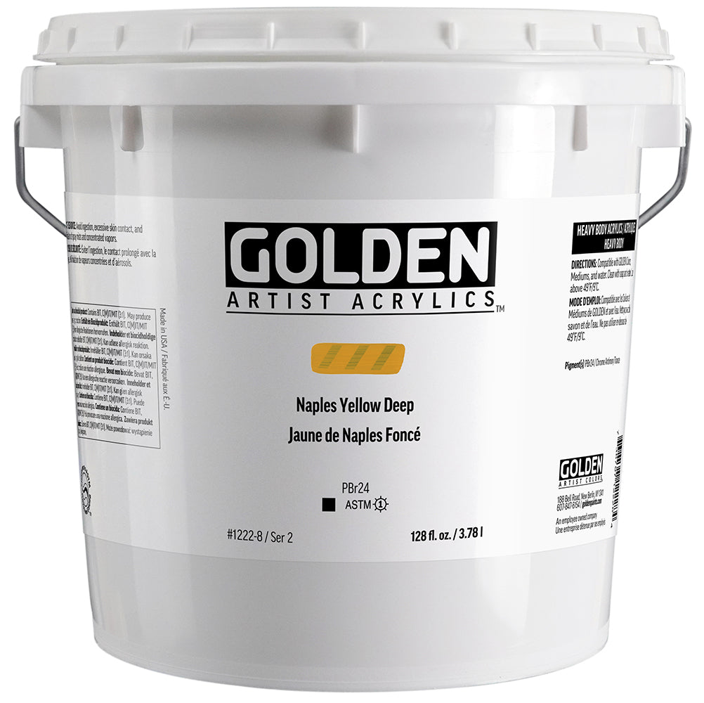 HEAVY BODY ACRYLIC NAPLES YELLOW DEEP