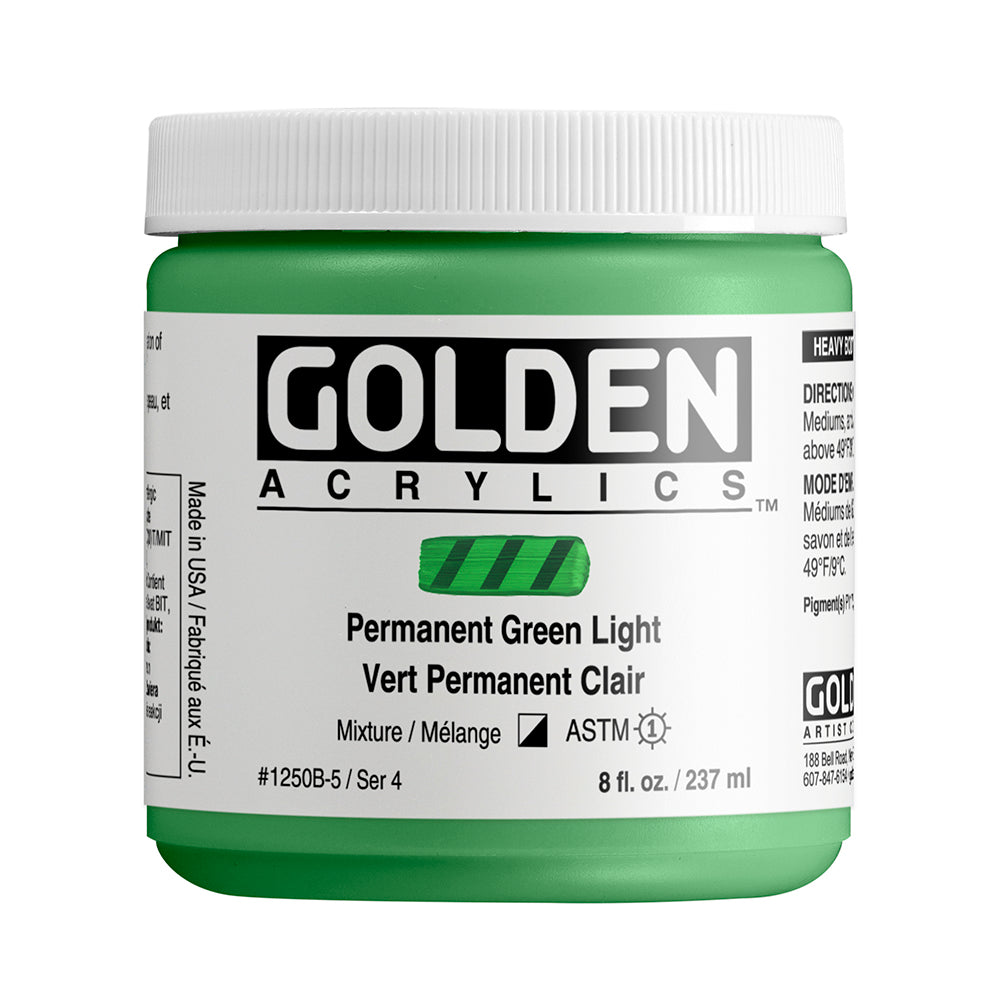 HEAVY BODY ACRYLIC PERMANENT GREEN LIGHT