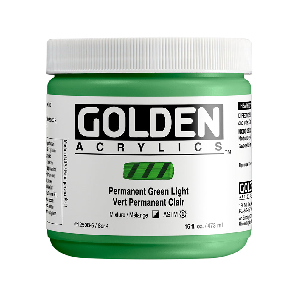 HEAVY BODY ACRYLIC PERMANENT GREEN LIGHT