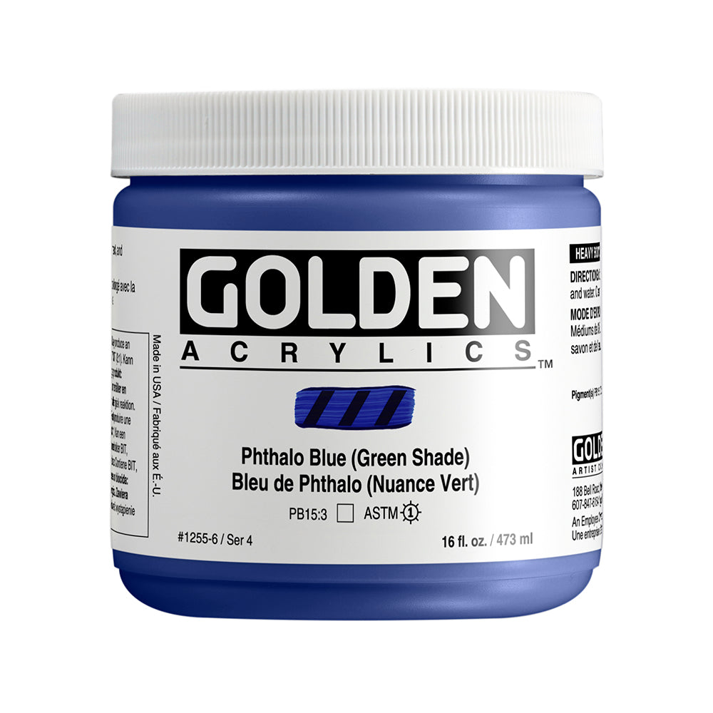 HEAVY BODY ACRYLIC PHTHALO BLUE GREEN SHADE