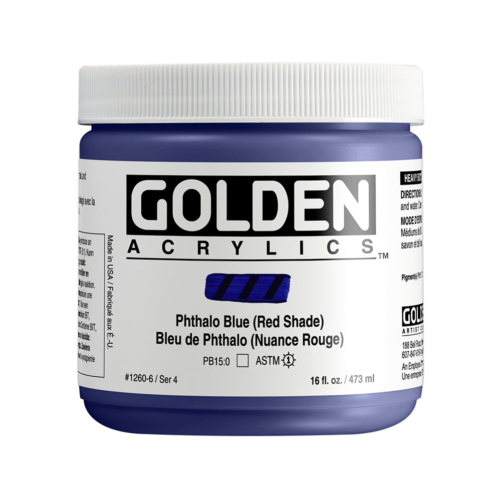HEAVY BODY ACRYLIC PHTHALO BLUE RED SHADE