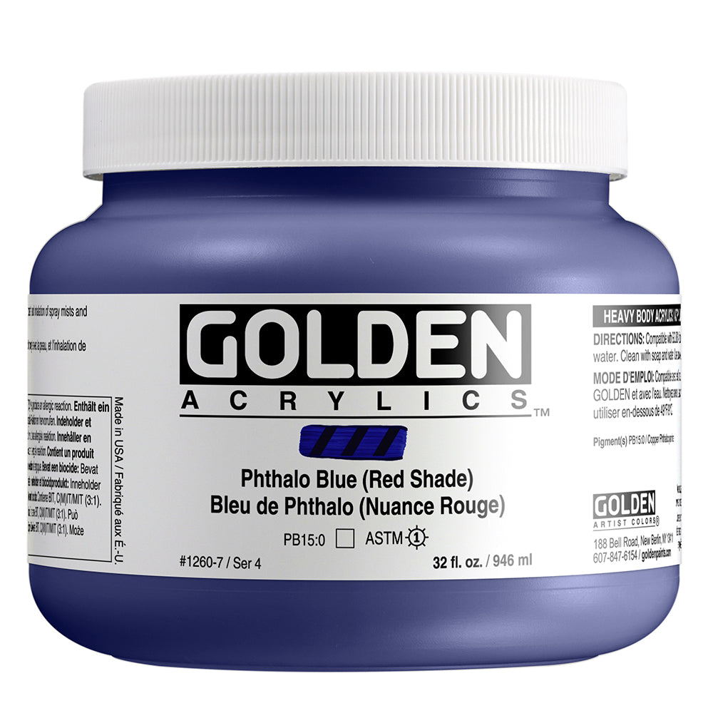 HEAVY BODY ACRYLIC PHTHALO BLUE RED SHADE