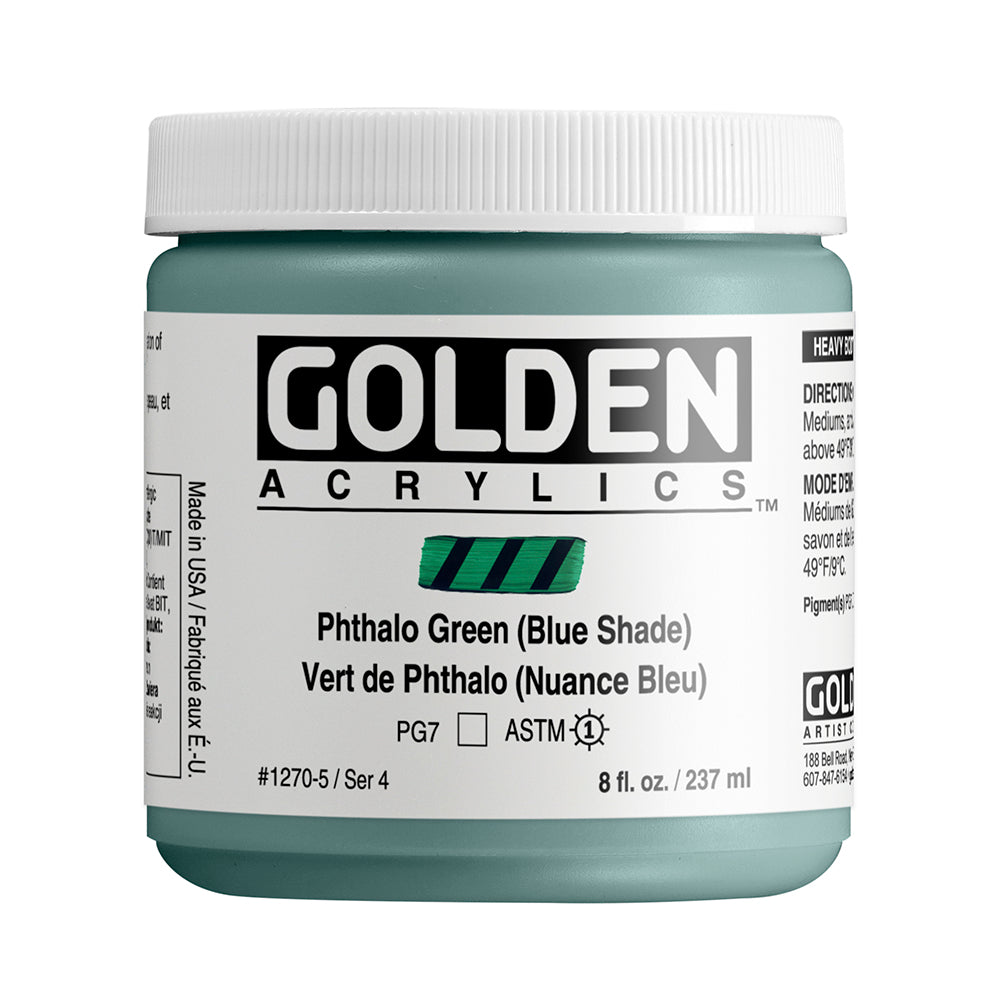 HEAVY BODY ACRYLIC PHTHALO GREEN BLUE SHADE