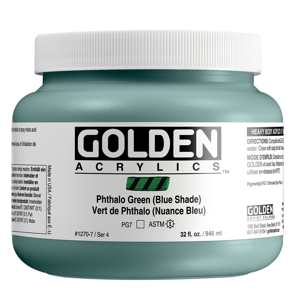 HEAVY BODY ACRYLIC PHTHALO GREEN BLUE SHADE