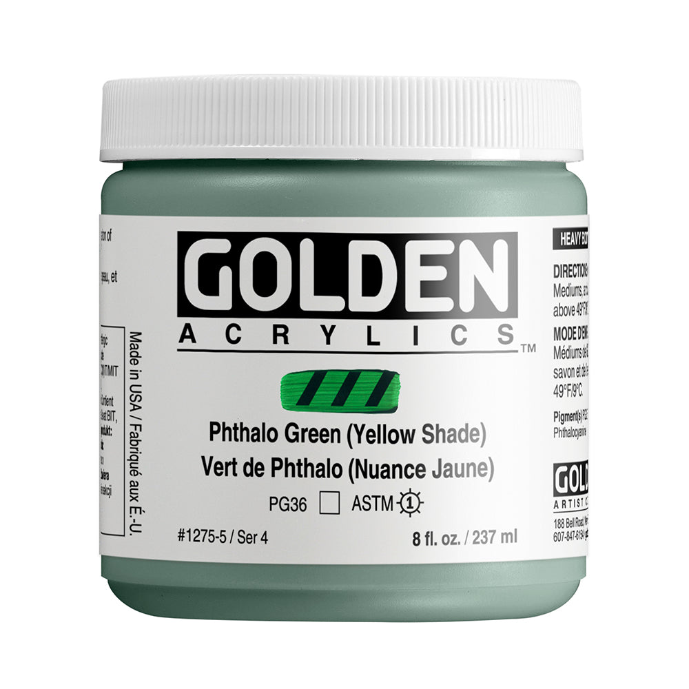 HEAVY BODY ACRYLIC PHTHALO GREEN YELLOW SHADE