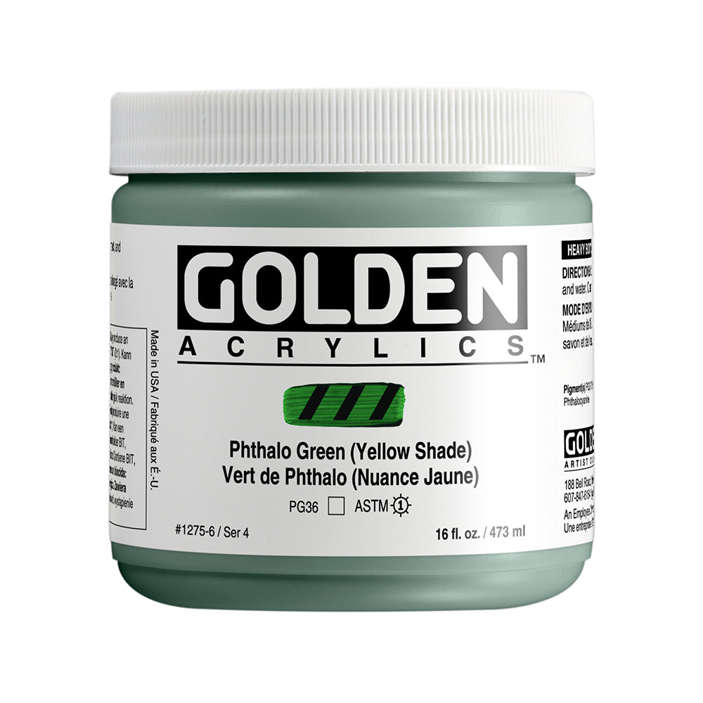 HEAVY BODY ACRYLIC PHTHALO GREEN YELLOW SHADE