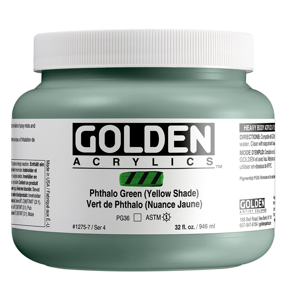 HEAVY BODY ACRYLIC PHTHALO GREEN YELLOW SHADE